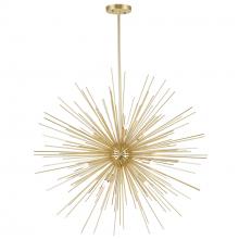 CWI Lighting 1034P30-9-620 - Savannah 9 Light Chandelier With Gold Leaf Finish