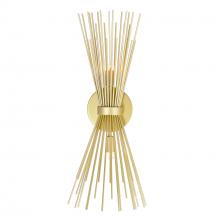 CWI Lighting 1034W8-2-620 - Savannah 2 Light Wall Sconce With Gold Leaf Finish