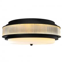 CWI Lighting 1567C22-5-101 - Valdivia 5 Light 22in Black Flush Mount