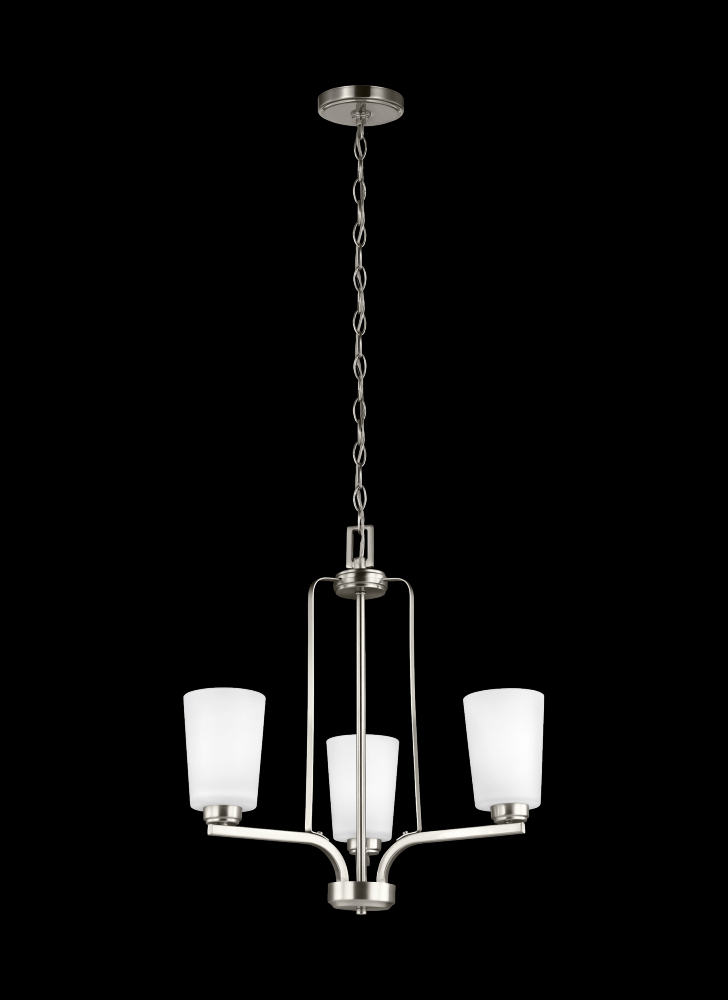 Franport Three Light Chandelier