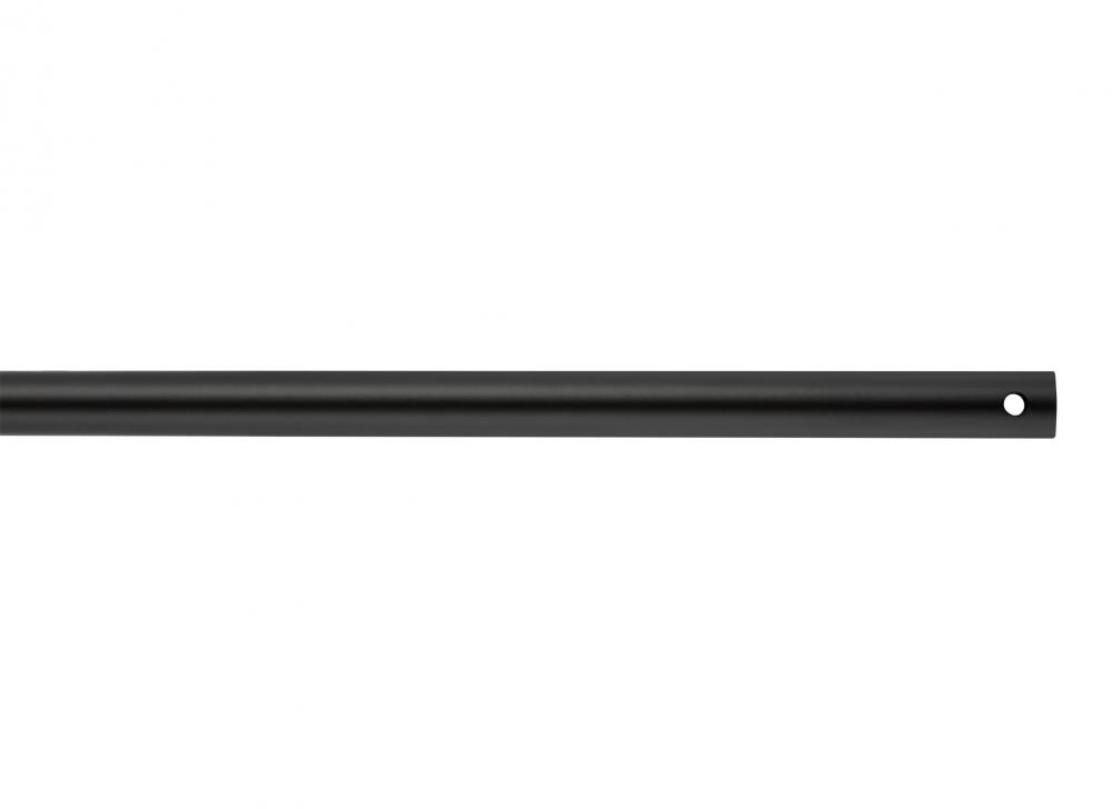 12" Downrod in Matte Black