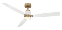 Minka-Aire F778L-LBR/WHF - Foxden 53" 5CCT LED Smart Ceiling Fan