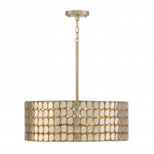 Capital 354141HB - 1-Light Medallion Pendant in Champagne Brass