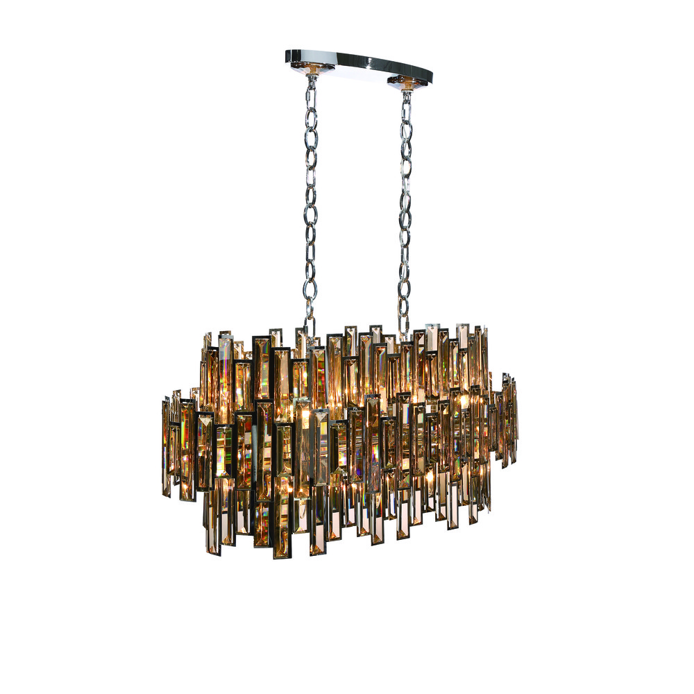 VIENNA,16LT CHANDELIER,OVL,CHR