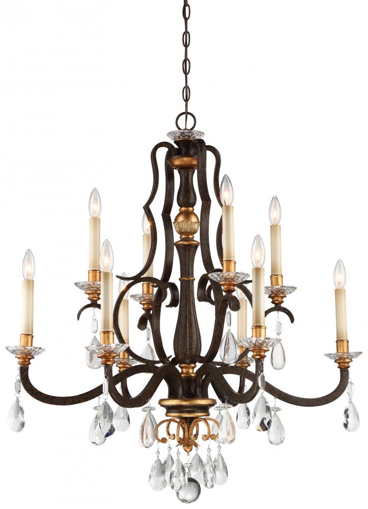 Chateau Nobles Collection - 10 Light Chandelier