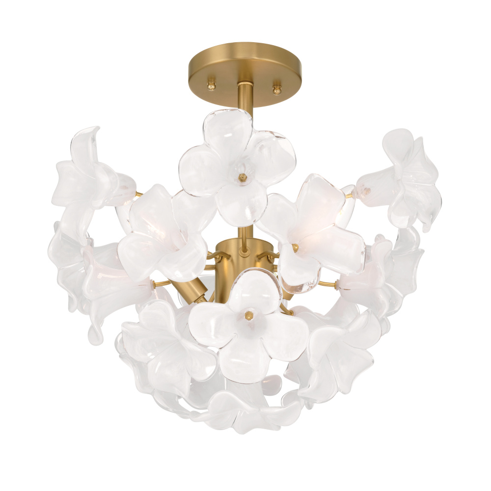 Bloome 16.75" 3-Light Semi-Flush Mount