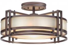 Minka Metropolitan N6964-1-267B - Underscore™ Collection - 3 Light Semi Flush