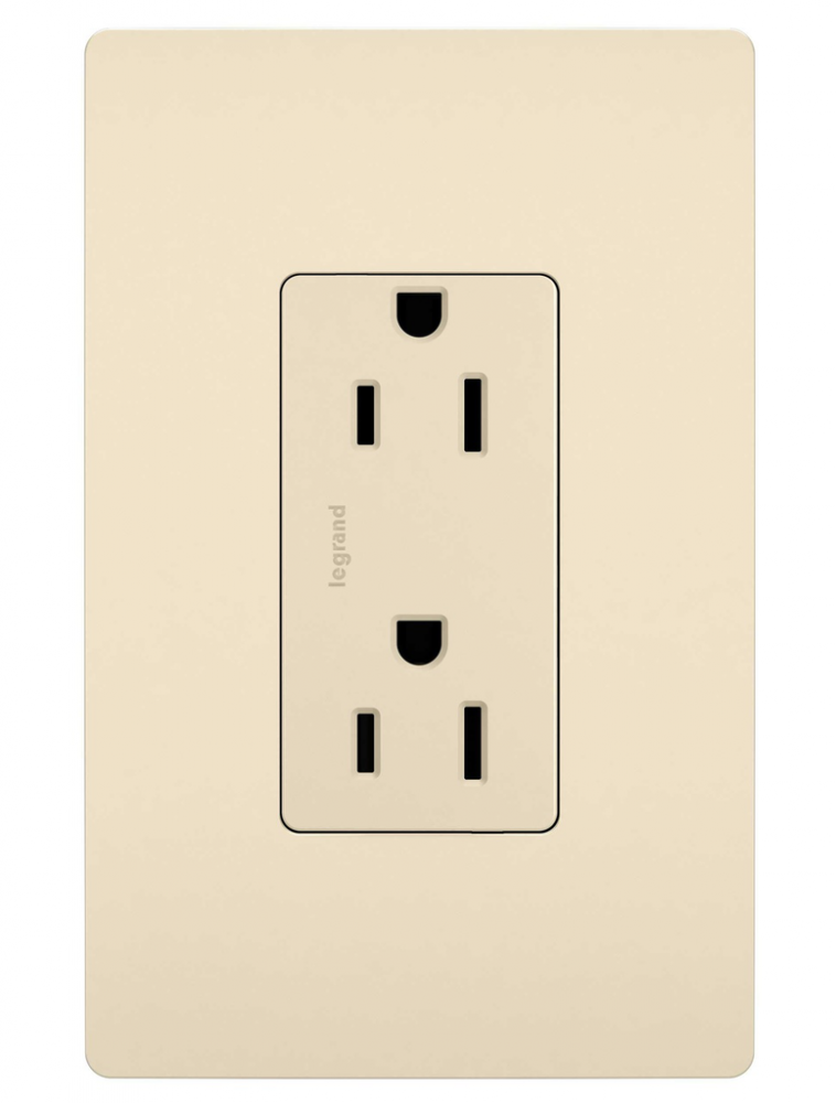 radiant Tamper-Resistant Outlet, Light Almond (10 pack)