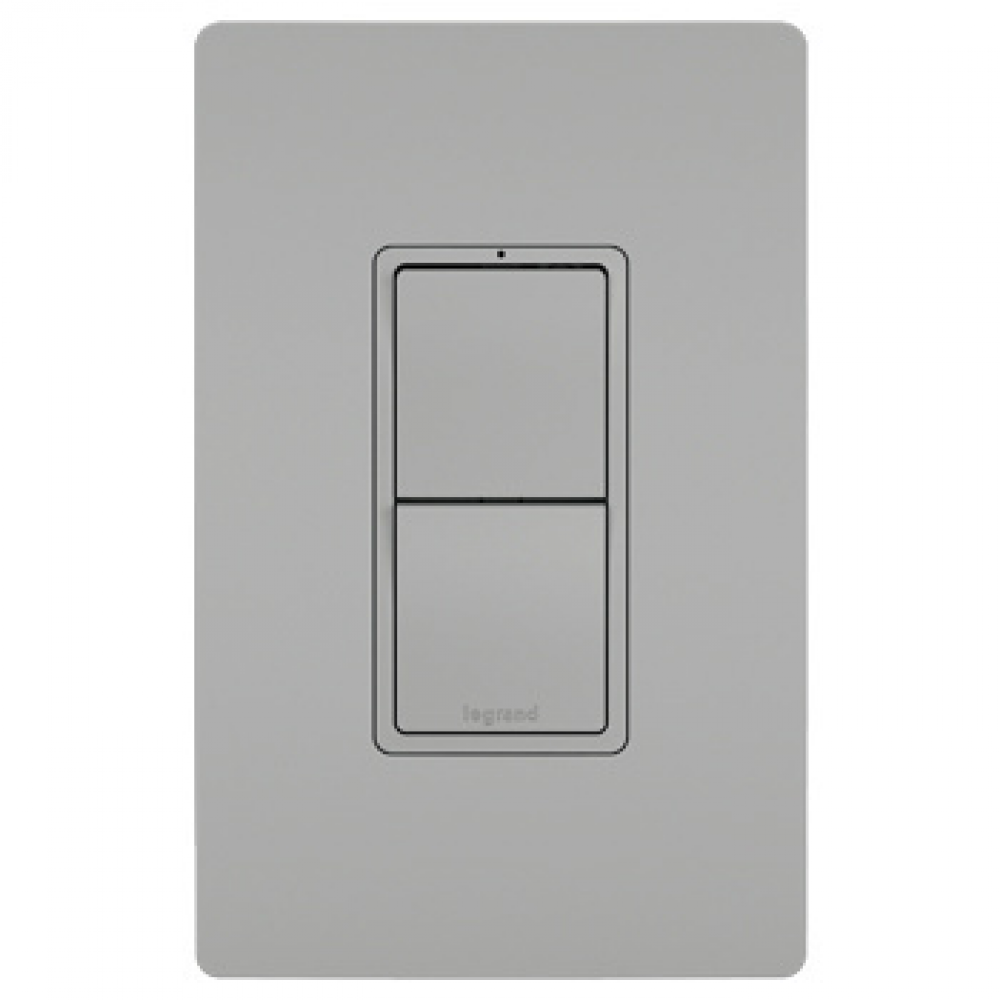 radiant Two Single-Pole Switches, Gray