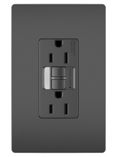 Legrand Radiant 1597NTLTRBKCCD4 - radiant Tamper-Resistant 15A Duplex Self-Test GFCI Receptacles with SafeLock Protection & Night LT