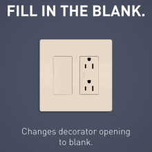 Legrand Radiant 326RI - radiant BLANK INSERT IVORY