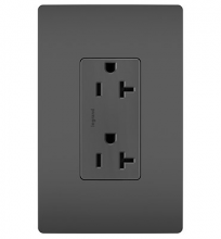 Legrand Radiant TR26352RBK - radiant Spec Grade 20A Tamper-Resistant Receptacles, Black