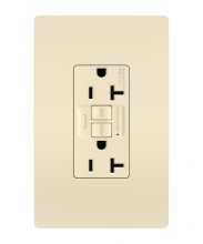 Legrand Radiant 2097TRLACCD4 - radiant? Tamper-Resistant 20A Duplex Self-Test GFCI Receptacle with SafeLock? Protection, Light