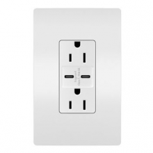Legrand Radiant R26USBCC6W - radiant 15A Tamper-Resistant Ultra-Fast USB Type C/C Outlet, White