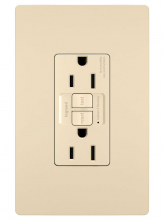Legrand Radiant 1597TRI - radiant Tamper-Resistant 15A Duplex Self-Test GFCI Receptacles with SafeLock Protection, Ivory