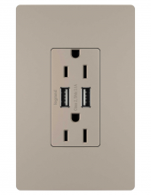 Legrand Radiant TM826USBNICC6 - radiant 15A Tamper-Resistant USB Outlet, Nickel