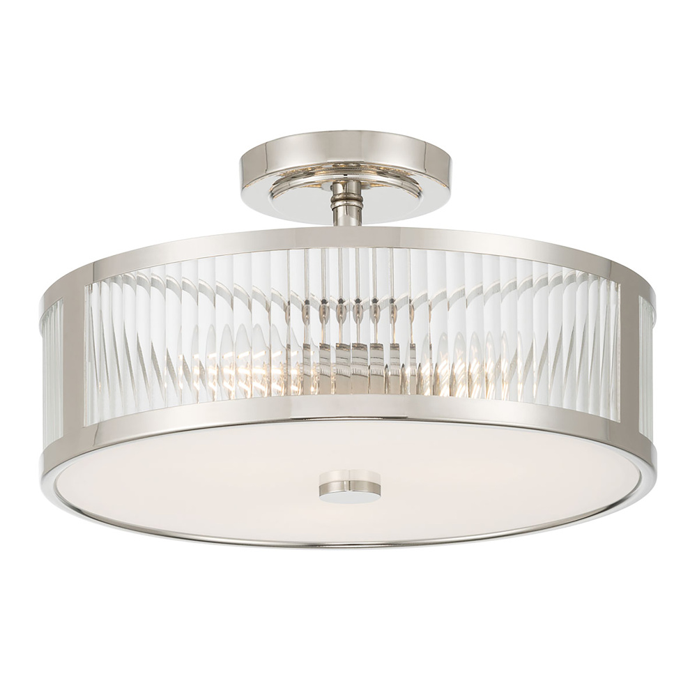 Ardezia 15.75" Wide 3-Light Semi-Flush Mount