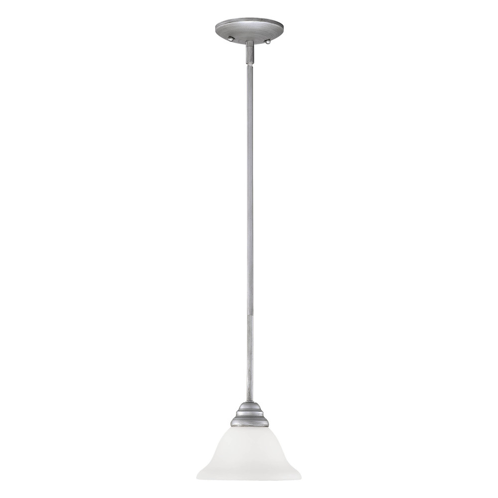 Fulton 1-Light Mini-Pendant light Rubbed Silver