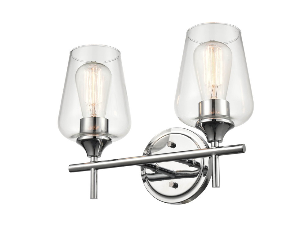 Ashford 2-Light Vanity - Chrome