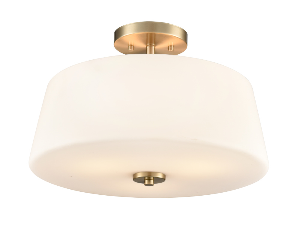 Laphia 15.75" Wide 3-Light Semi Flush - Modern Gold