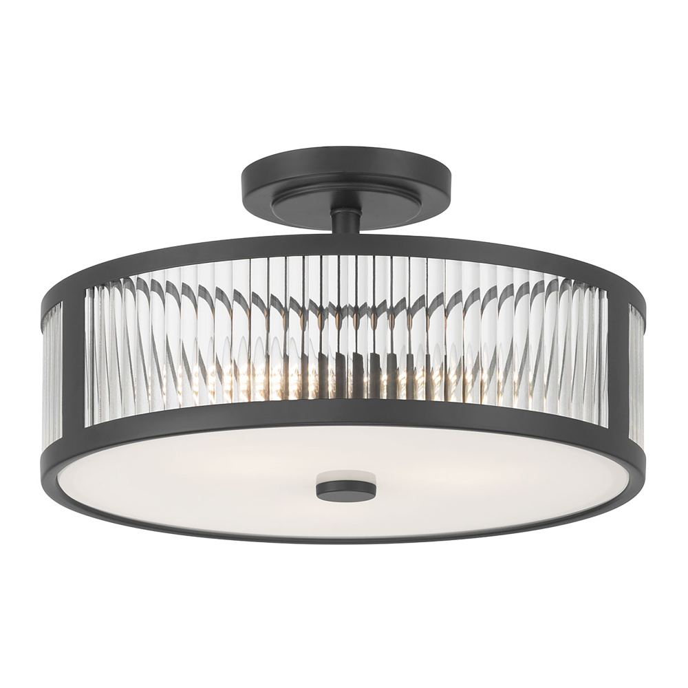 Ardezia 15.75" Wide 3-Light Semi-Flush Mount