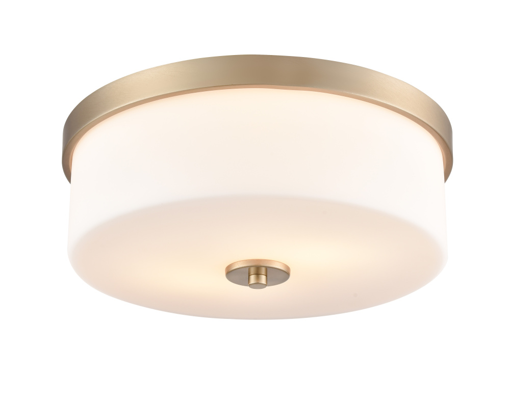 Laphia 13.25" Wide 2-Light Flushmount - Modern Gold