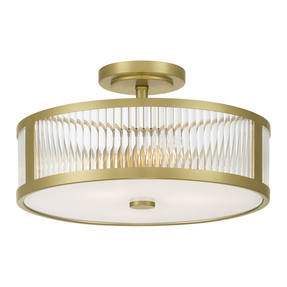 Ardezia 15.75" Wide 3-Light Semi-Flush Mount