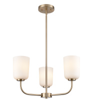 Millennium 214003-MG - Laphia 21" Wide 3-Light Chandelier - Modern Gold