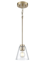 Millennium 64101-MG - Strayhan 5.75" 1-Light Mini Pendant - Modern Gold