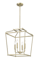 Millennium 19004-VB - Nellita 16" Wide 4-Light Pendant - Vintage Brass