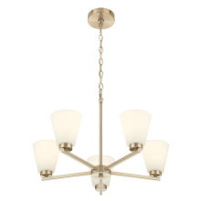 Millennium 64105WG-MG - Strayhan 24" Wide 5-Light Chandelier