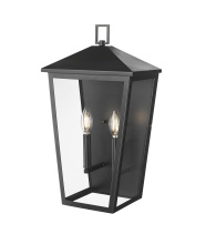 Millennium 198102-PBK - Munger 19.75" High 2-Light Outdoor Wall Sconce - Powder Coated Black