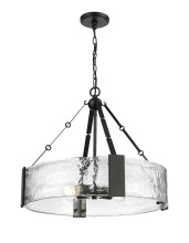Millennium 19404-MB - Rezi 24.25" Wide 4-Light Pendant - Matte Black