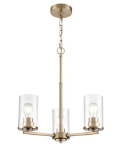 Millennium 2713-MG - Verlana 19" Wide 3-Light Chandelier - Modern Gold