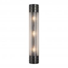 Alora Lighting WV348224UBPG - Willard 24-in Urban Bronze/Prismatic Glass 3 Lights Wall/Vanity