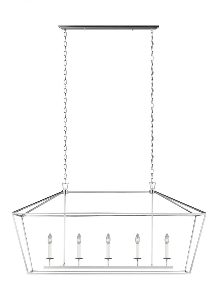 Dianna Five Light Medium Linear Chandelier