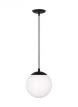 Visual Comfort & Co. Studio Collection 6018-112 - Leo - Hanging Globe Small One Light Pendant with White Glass