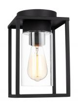 Visual Comfort & Co. Studio Collection 7831101EN7-12 - Vado transitional 1-light LED outdoor exterior ceiling ceiling flush mount in black Finish