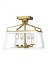 Visual Comfort & Co. Studio Collection CF1084MWTBBS - Carlow Flush Mount
