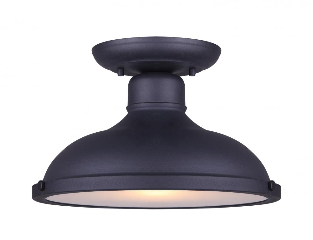 Marcella 1 Light Outdoor Lantern, Black Finish