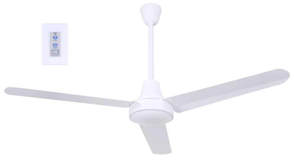 48" White High-Performance DC Industrial Fan