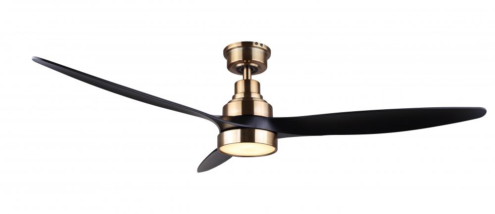 Luell Gold 3 Blade Ceiling Fan