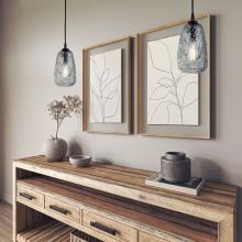 Canarm IPL2155B01BK - Eden Black Pendant Light