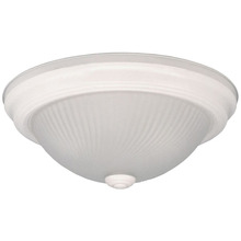 Canarm IFM21111N - IFM211 WH, 11 IN 2 Bulb Flush Mount, Frosted Swirl Glass, 40W Type A, 11 IN W x 4 .75 IN H