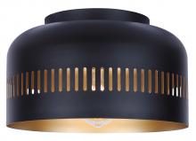 Canarm IFM1207A13BK - Miles 1 Light Flush Mount