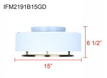 Canarm IFM2191B15GD - Bonnie 2 Light Flush Mount