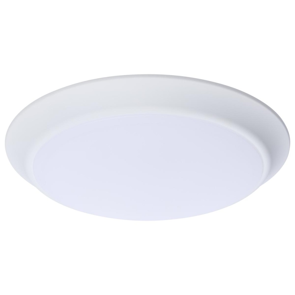 10 Inch LED Disk Light; 27K/3K/35K/4K/5K CCT Selectable; White Finish
