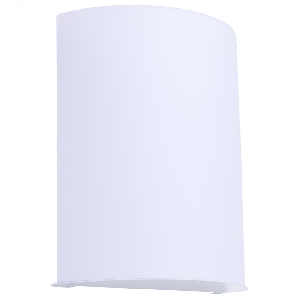 Crispo; LED Wall Sconce; White Finish; 27K/3K/35K/4K/5K CCT Selectable