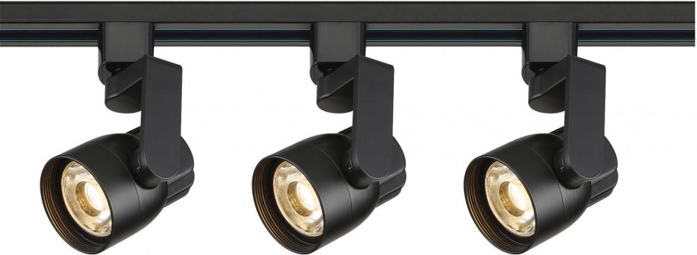 3 Light - Track Lighting Kit - 12 Watt LED per Head - 3000K - 4 foot Track - 36 degree - Round shape