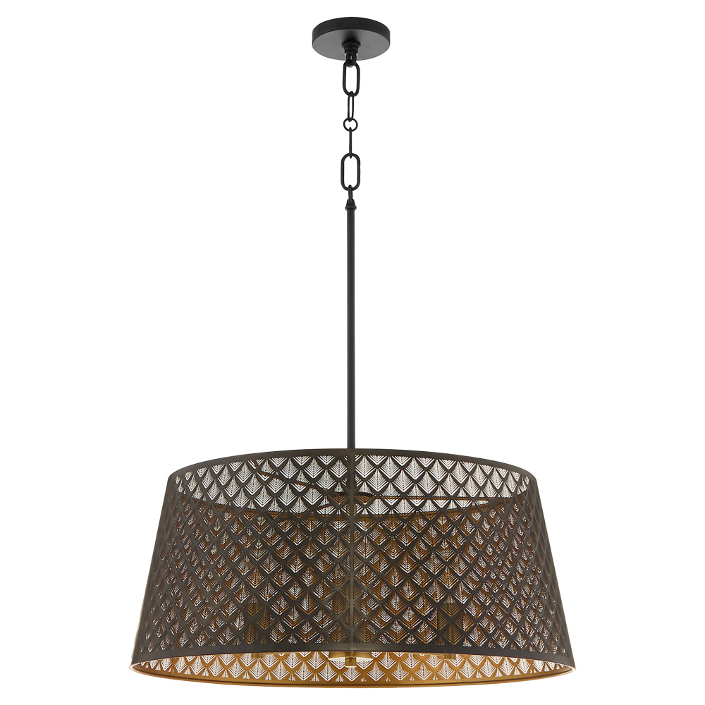 BENEDICT 24" 3LT PENDANT - MB/AGB